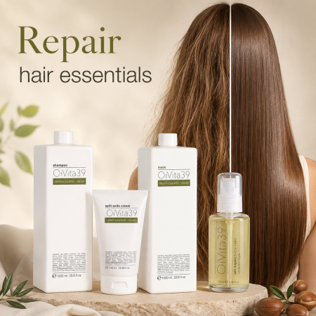 Coafura si Frizerie - Pachet Repair Hair Essentials OiVita39 pentru Păr Deteriorat – Tratament Complet cu Argan și Proteine