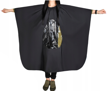 Accesorii - Pelerina frizerie cu fereastra Black