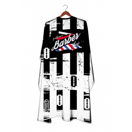 Coafura si Frizerie - Pelerina Profesionala Frizerie si Coafor Barber Gentleman Impermeabila 140x160cm cu Guler Elastic si Cleme