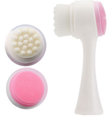Accesorii cosmetica - Perie cu funcție dublă pentru o curățare facială profundă și profesională