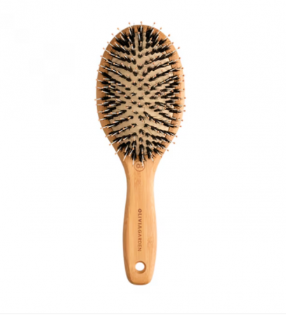 Coafura si Frizerie - Perie de par profesionala cu par de mistret si nailon, Olivia Garden Bamboo Touch Combo Medium