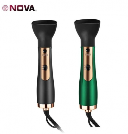 Perie electrica 3 in 1 Hot 3000W, Uscare, Ondulare, Indreptare si Coafat Parul, Negru [2]