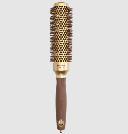 Perie de par - Perie Expert Blowout Speed Olivia Garden 35mm XL Auriu-țeava mai lunga!