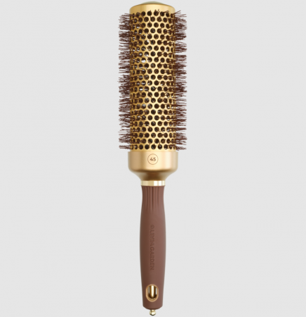 Perie de par - Perie Expert Blowout Speed Olivia Garden 45mm XL Auriu-țeava mai lunga!