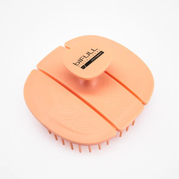 Coafura si Frizerie - Perie pentru Masajul Scalpului Bifull Bioflex Triple Fold Scalp Brush Peach