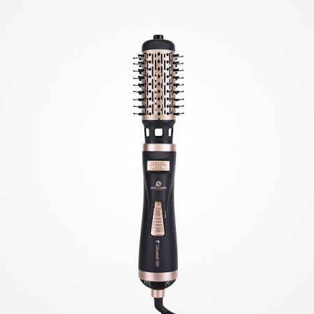 Uscatoare de par - Perfect Beauty Blowout 360 – Perie rotativă electrică profesională 2 în 1 pentru uscare și coafare, 1000W