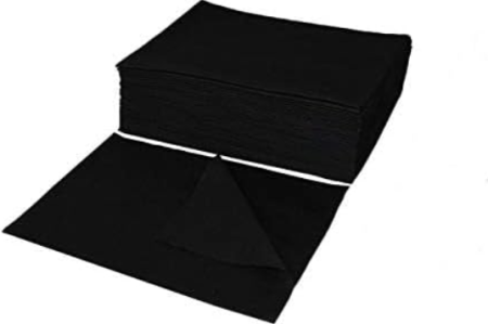 Accesorii - Prosop perforat pentru coafor negru 70x50 cm 50 bucăți