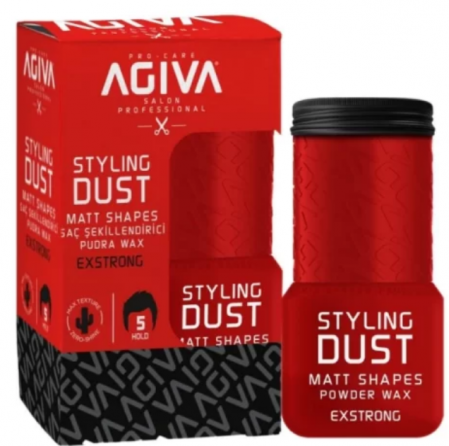 Styling - Pudra de volum Agiva Hair Styling Powder Wax Red 03 20g