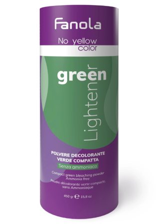 Coafura si Frizerie - Pudra Decoloranta Verde cu Efect Hidratant si Restructurant - No Yellow Green Lightener Compact Powder 450gr