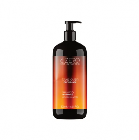 Sampon - Șampon anti-portocaliu 6.Zero Take Over Out Orange 500 ml – neutralizează tonurile nedorite