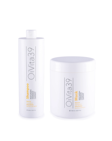 Coafura si Frizerie - Șampon și mască cu unt de shea pentru păr uscat anti-frizz 1000 ml