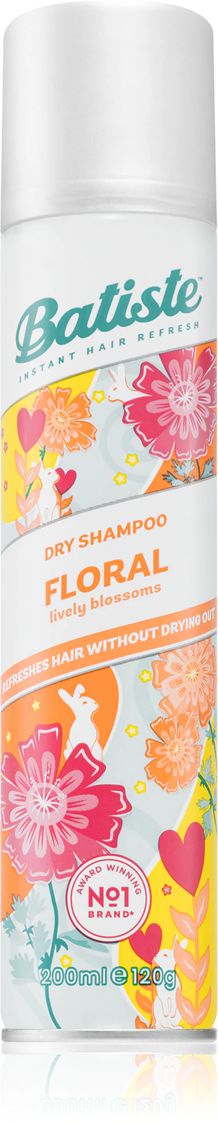 Coafura si Frizerie - Șampon Uscat Batiste Floral Lively Blossoms 200 ml cu Parfum Floral și Efect de Volum