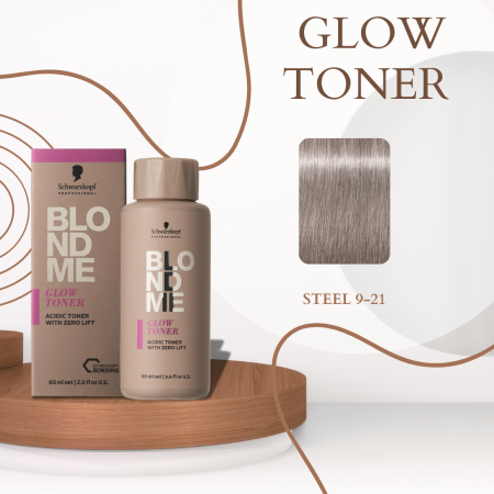 Vopsea de par - Schwarzkopf Professional BLONDME Glow Toner Acid 60ml pentru Blond Luminos