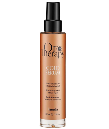 Coafura si Frizerie - Serum Lichid Iluminant Restructurant cu Extract de Trandafir, Aur 24K si Protectie UV - Gold Serum Illuminating Fluid with Rose Extract 100ml