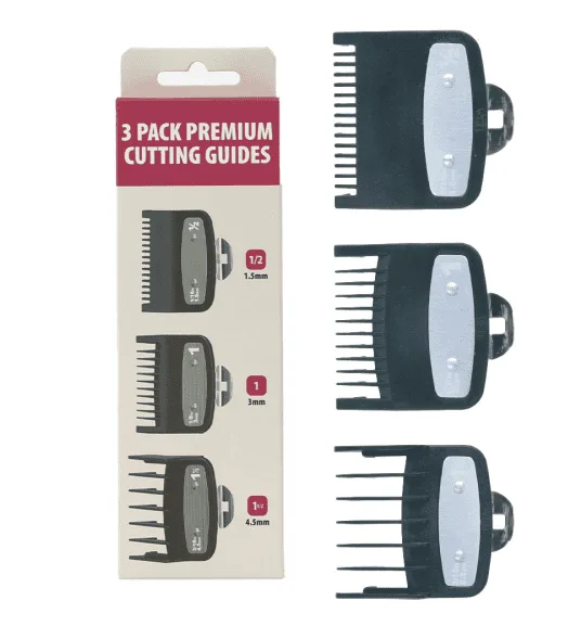 Coafura si Frizerie - Set 3 Gratare intermediare Premium pentru masini de tuns 1.5mm 3mm 4.5mm