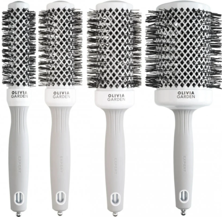 Perii si pieptene - Set 4 Perii Rotunde Profesionale Olivia Garden Expert Blowout Shine