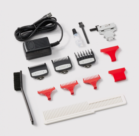 Set Barber Combo Wahl Mașină De Tuns Profesională Magic Clip Cordless + Mașină De Contur Detailer Li Negru [2]