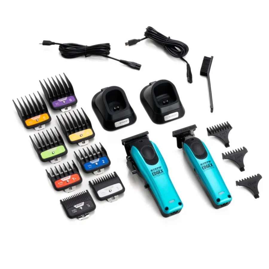 Set combo Kiepe Edgex Blue masina de tuns si contur fara fir [1]