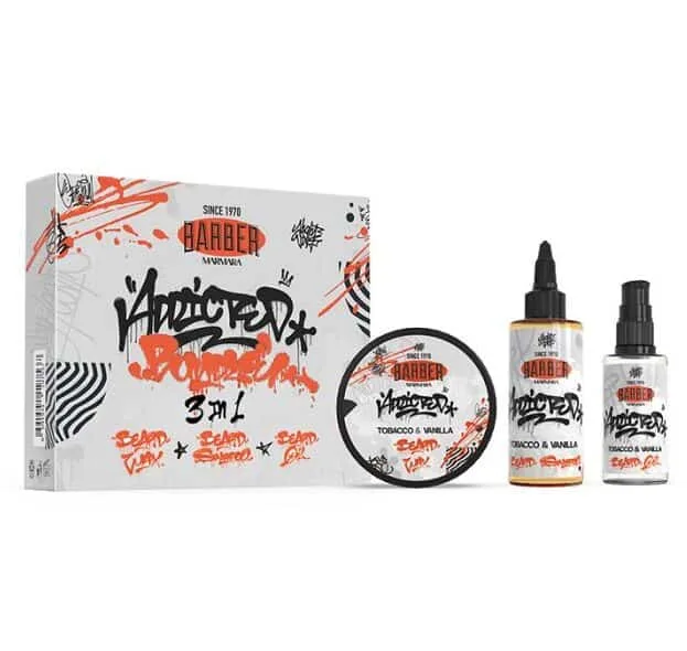 Coafura si Frizerie - Set ingrijire barba Marmara Barber Tobacco & Vanilla Beard Gift Set – Cadou premium pentru barbati