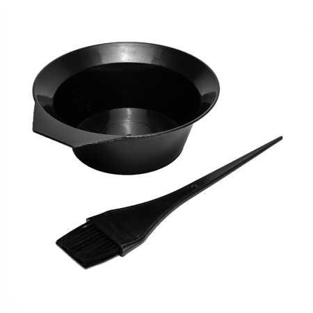 Accesorii - Set pentru Vopsit Parul cu Bol si Pensula Kit Profesional pentru Colorare 2 Piese