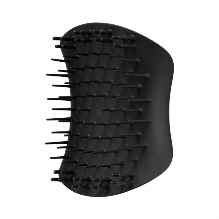Coafura si Frizerie - Tangle Teezer, The Scalp Exfoliator & Massager, Perie de masaj pentru scalp, Onyx Black