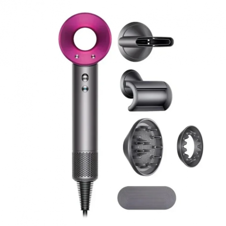 Uscător de păr 5 în 1, 2000W, multifuncțional Gri-Mov pentru coafat profesional [0]