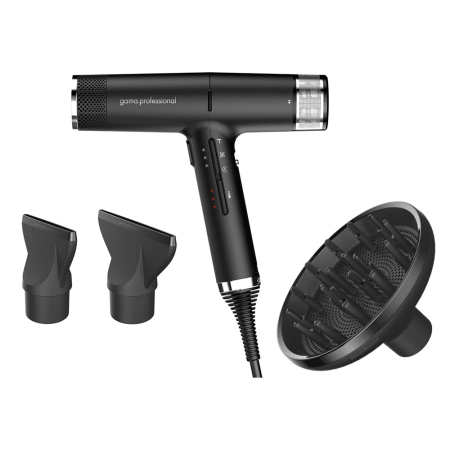 Uscatoare de par - Uscător de Păr Profesional IQ1 Perfetto Black 2000W – Puternic & Elegant