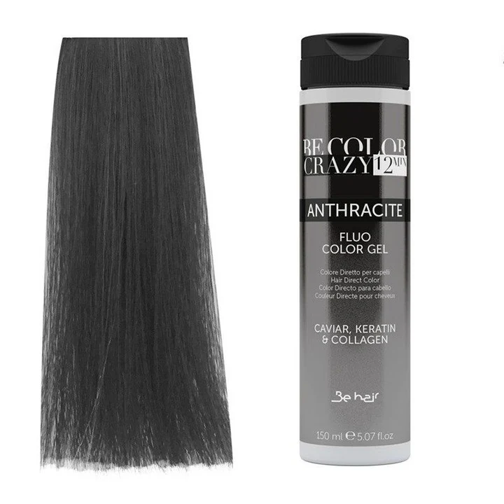 Vopsea de par - vopsea-par-antracit-semi-permanenta-be-hair-be-color-crazy-anthracite-150ml