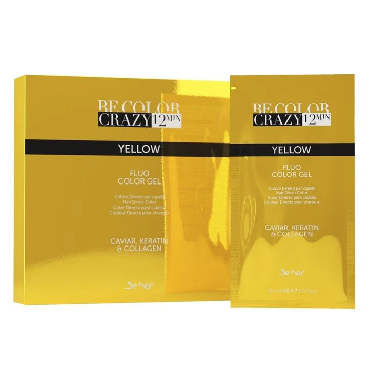Vopsea de par - vopsea-par-galben-semi-permanenta-be-hair-be-color-crazy-yellow-30ml