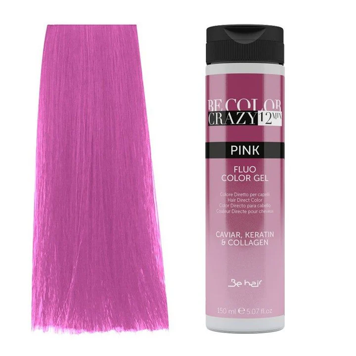Vopsea de par - vopsea-par-roz-semi-permanenta-be-hair-be-color-crazy-pink-150ml