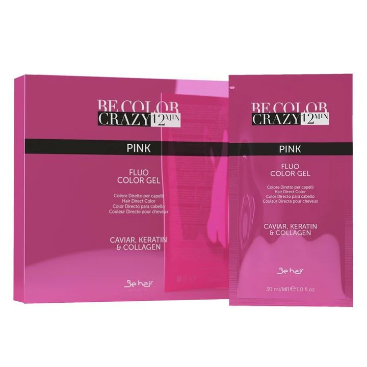 Vopsea de par - vopsea-par-roz-semi-permanenta-be-hair-be-color-crazy-pink-30ml