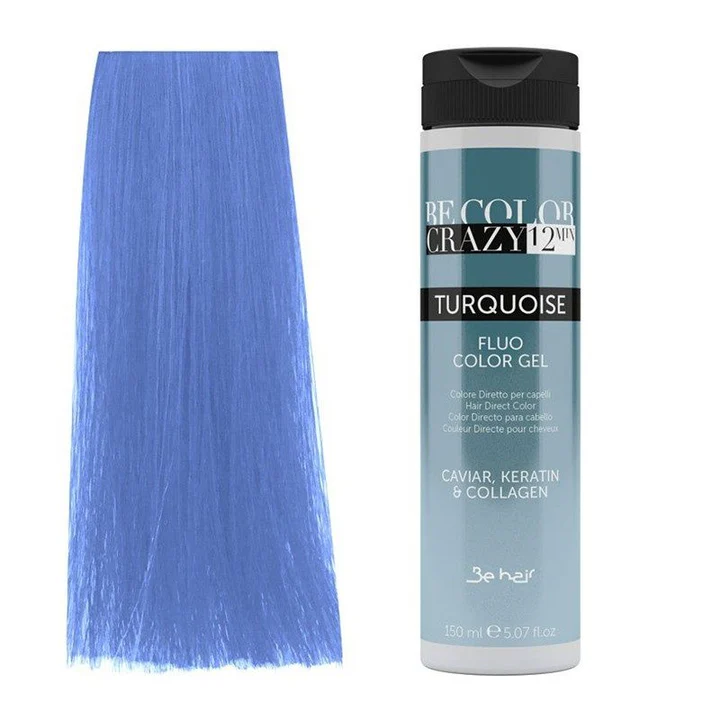 Vopsea de par - vopsea-par-turcoaz-semi-permanenta-be-hair-be-color-crazy-turquoise-150ml