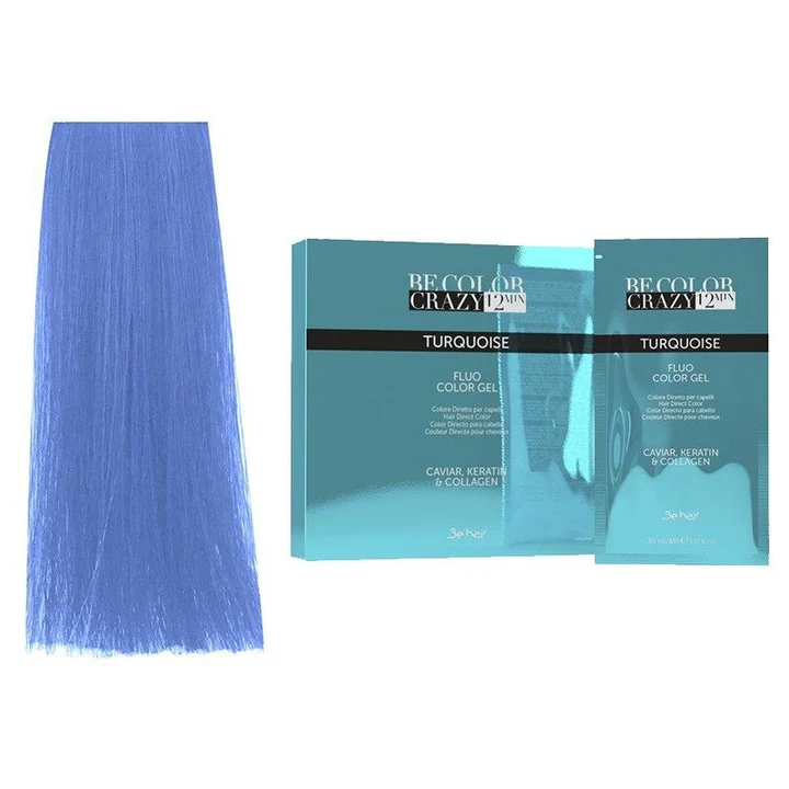 Vopsea de par - vopsea-par-turcoaz-semi-permanenta-be-hair-be-color-crazy-turquoise-30ml