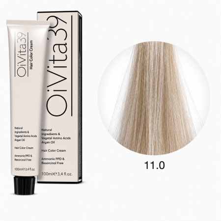 Vopsea de par - Vopsea Profesională Fără Amoniac OiVita39 11.0 Blond Extra Deschis Natural 100ml