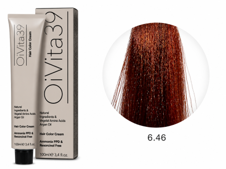 Coafura si Frizerie - vopsea-profesionala-fara-amoniac-6-31-blond-inchis-bej-100ml-oivita39-hair-color-cream.jpgvopsea fără amoniac 6.31 vopsea blond închis bej vopsea profesională 6.31 OiVita39 Hair Color Cream vopsea blond bej profesională vopsea fără PPD vopsea fără rezorcinol vopsea permanentă profesională vopsea cu ulei de argan vopsea cu aminoacizi vegetali colorare profesională păr acoperire fire albe blond închis bej profesional vopsea salon profesional OiVita39 România