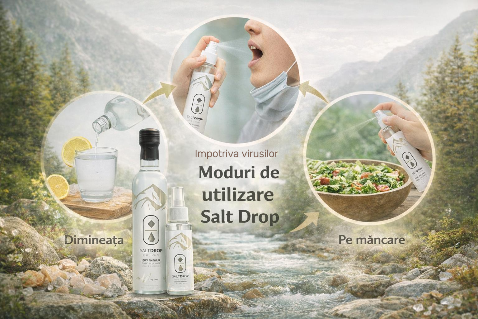 3 Moduri Simple si Eficiente de a Folosi Sarea Lichida 100% Naturala in Viata de Zi cu Zi