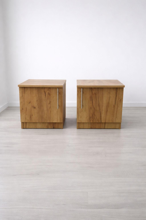 Noptieră dormitor din PAL cu ușă – Stejar auriu [3]