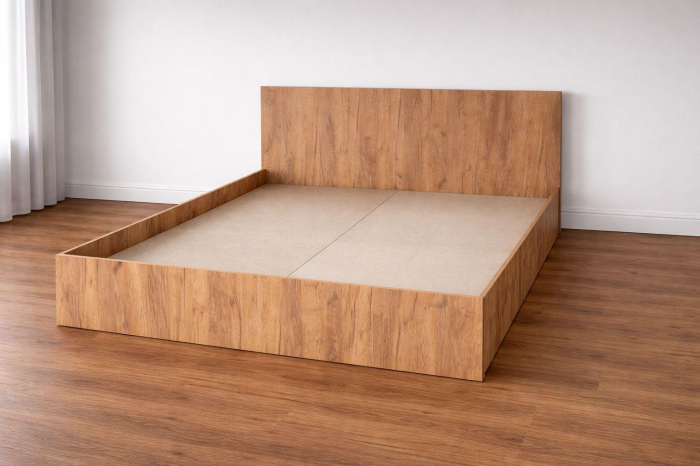 Pat stejar auriu din pal melaminat 160x200 cm [2]