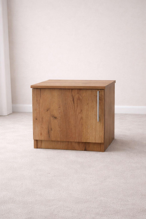 Noptiere clasice - Noptieră dormitor din PAL cu ușă – Stejar auriu