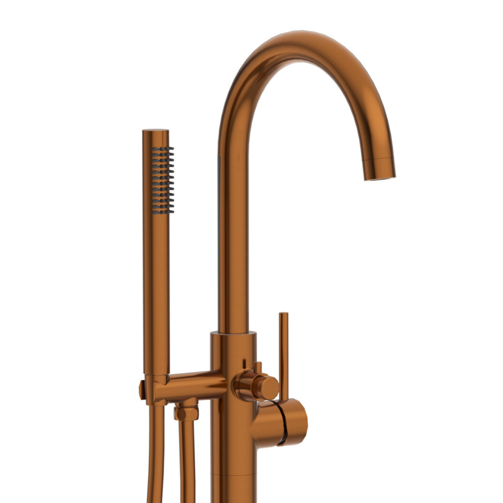 Baterie cadă freestanding, cu coloană, Balneo CASCADE,  113x20.3 cm, cupru [2]