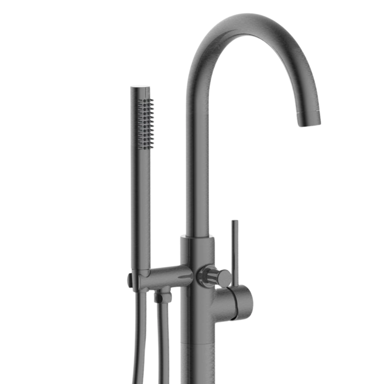 Baterie cadă freestanding, cu coloană, Balneo CASCADE,  113x20.3 cm, gun metal [2]