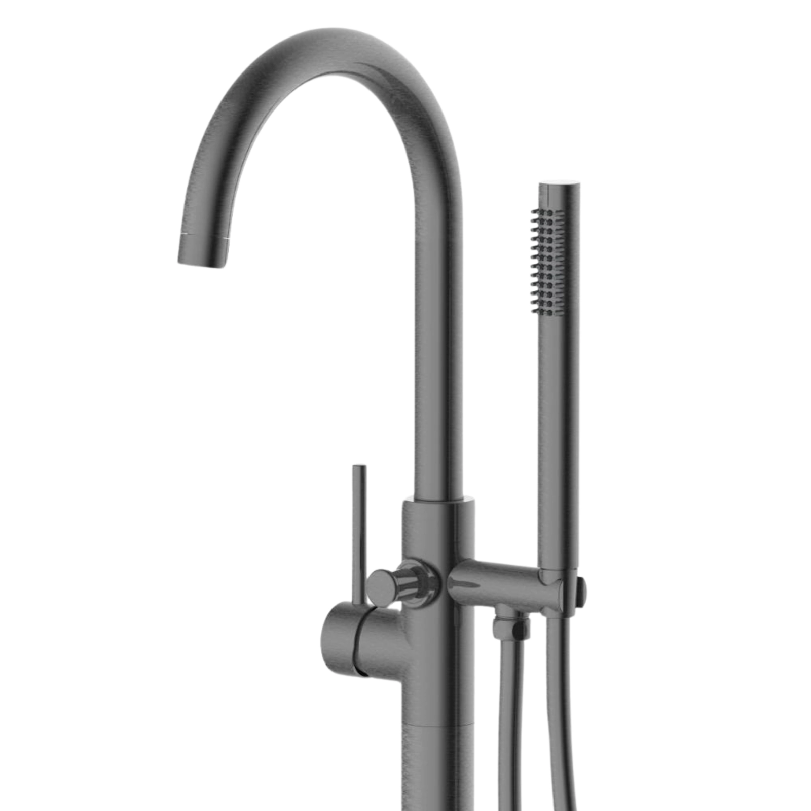Baterie cadă freestanding, cu coloană, Balneo CASCADE,  113x20.3 cm, gun metal [3]