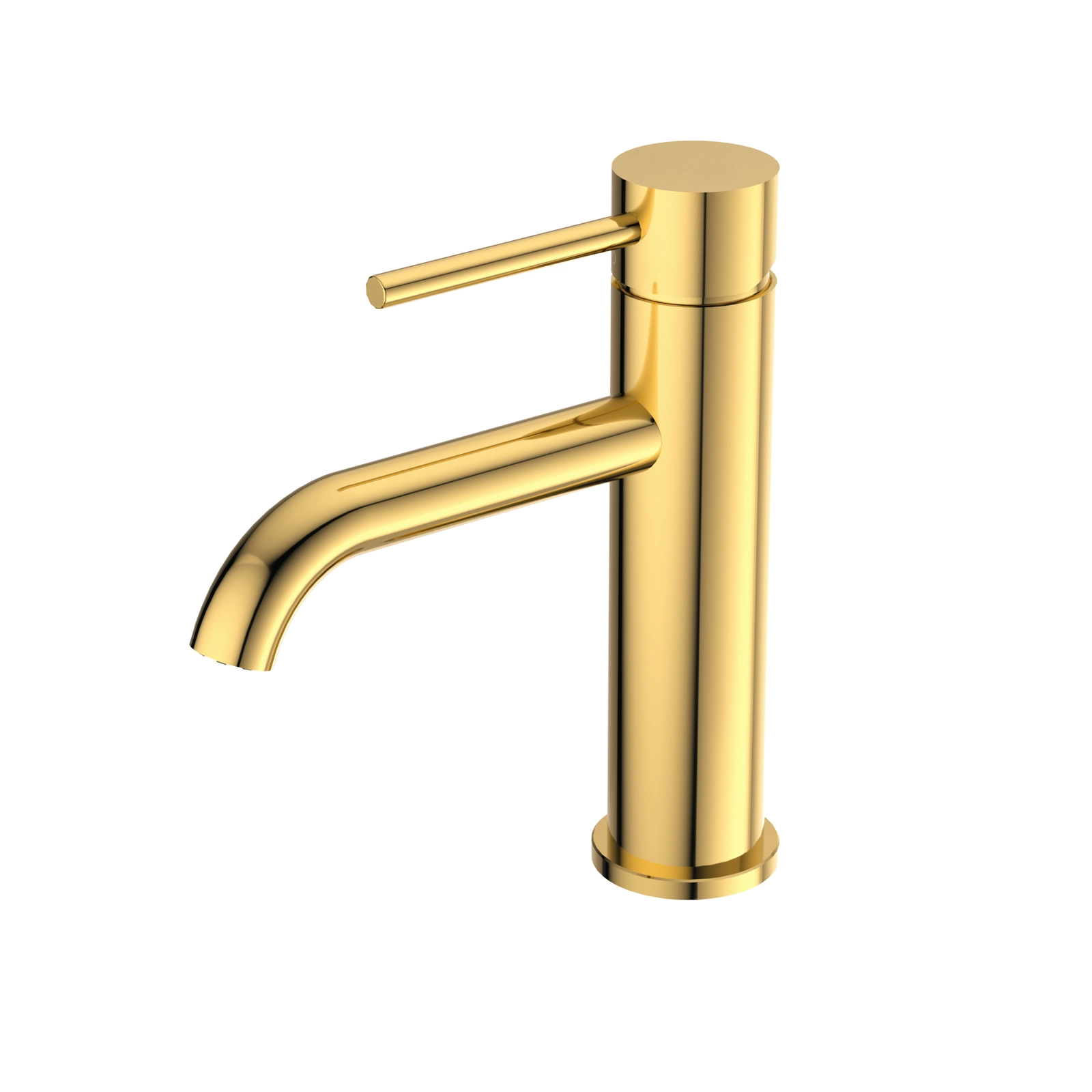 Baterie lavoar Balneo CASCADE, monocomanda, 18.4x11.4 cm, Auriu Lucios [2]