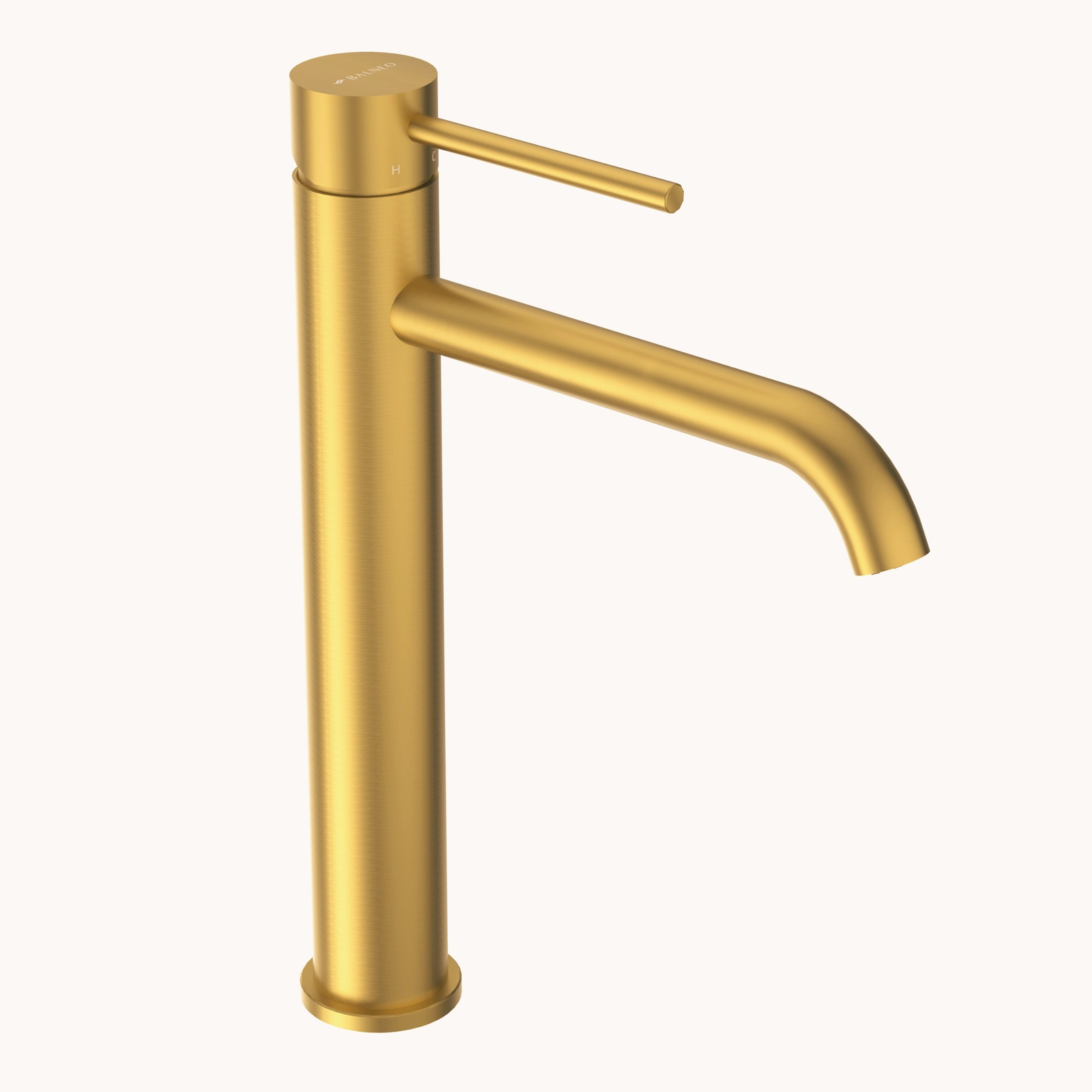 Baterie lavoar înaltă Balneo CASCADE, monocomanda, 28.2x15.4 cm, Auriu [2]
