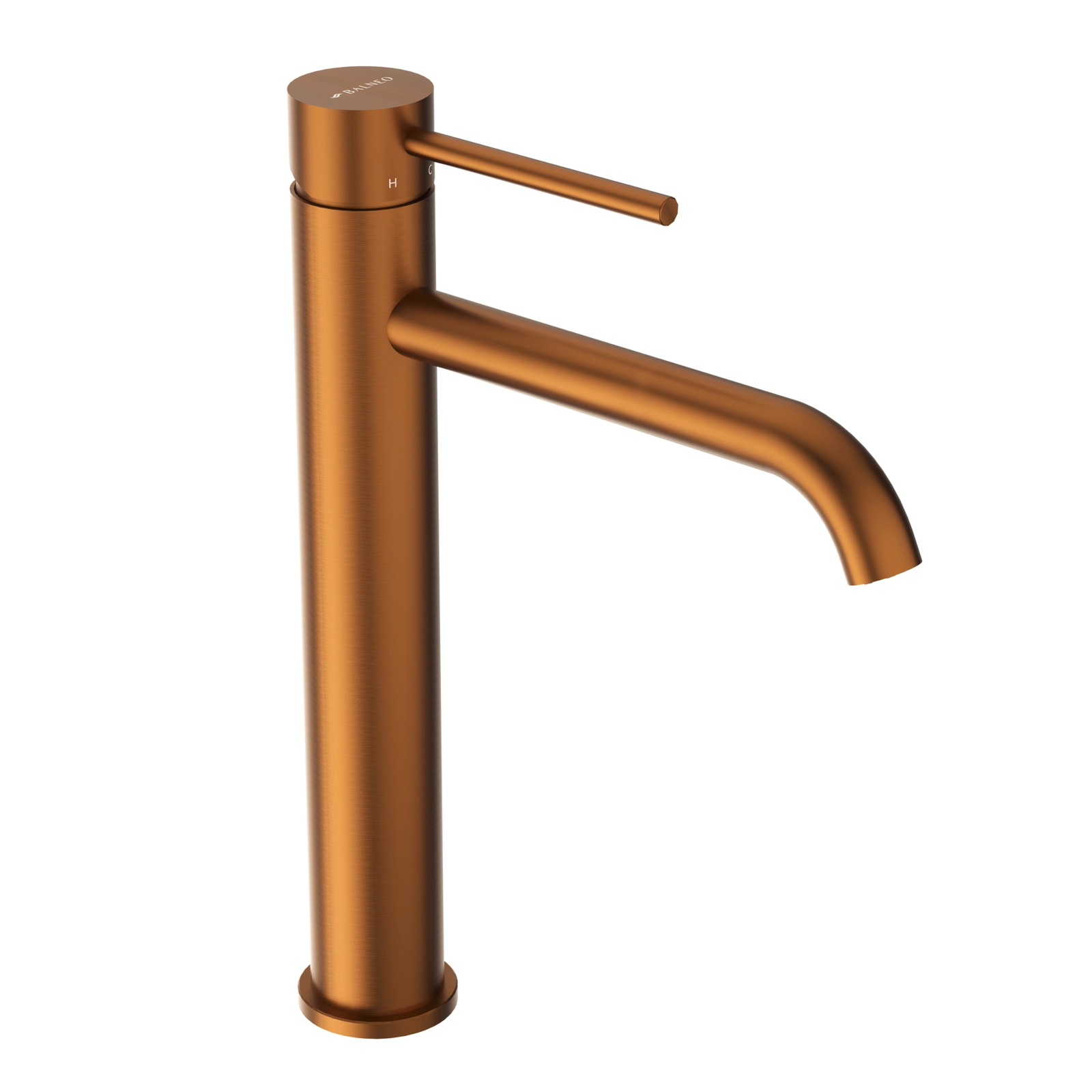 Baterie lavoar înaltă Balneo CASCADE, monocomanda, 28.2x15.4 cm, Cupru [2]