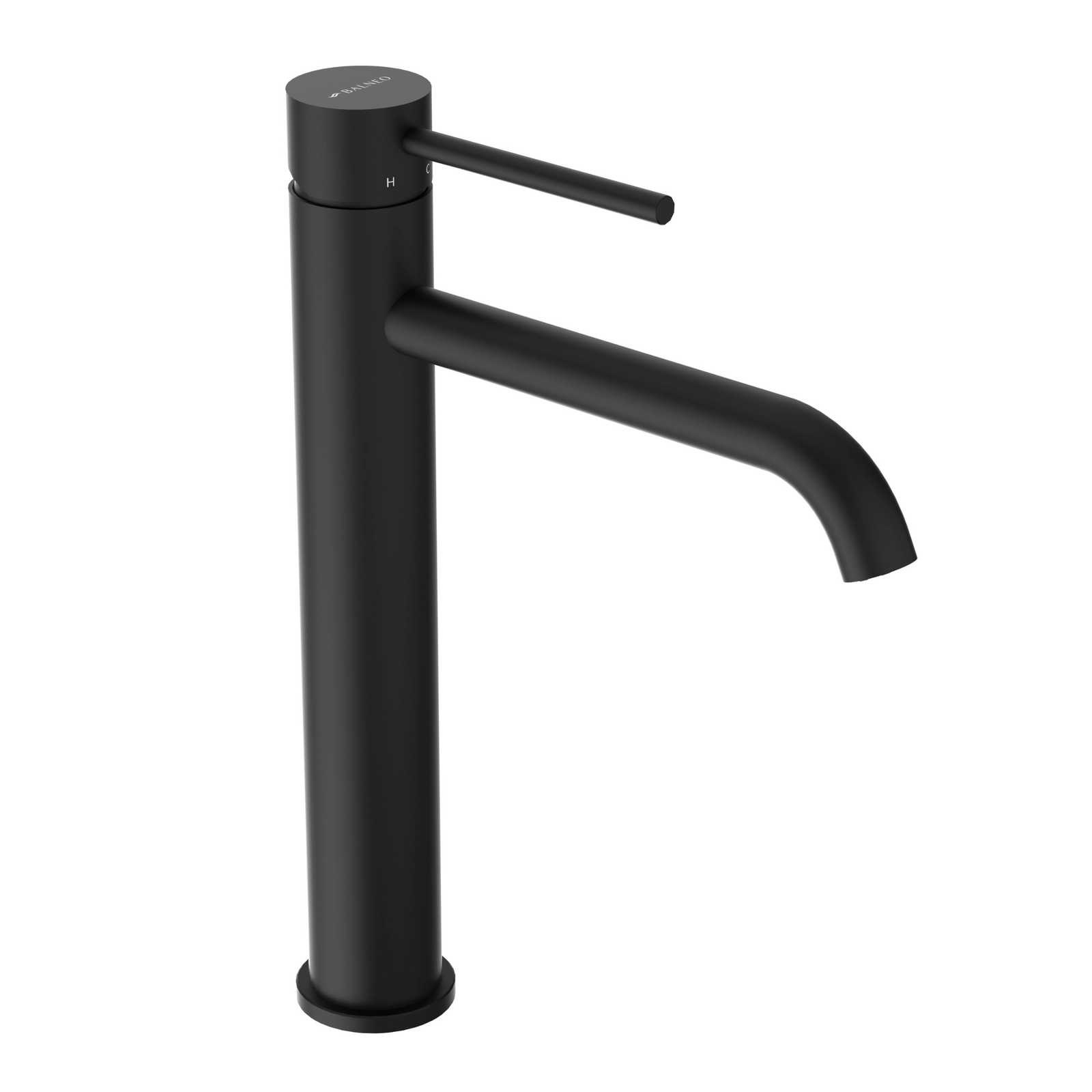 Baterie lavoar înaltă Balneo CASCADE, monocomanda, 28.2x15.4 cm, Negru [3]