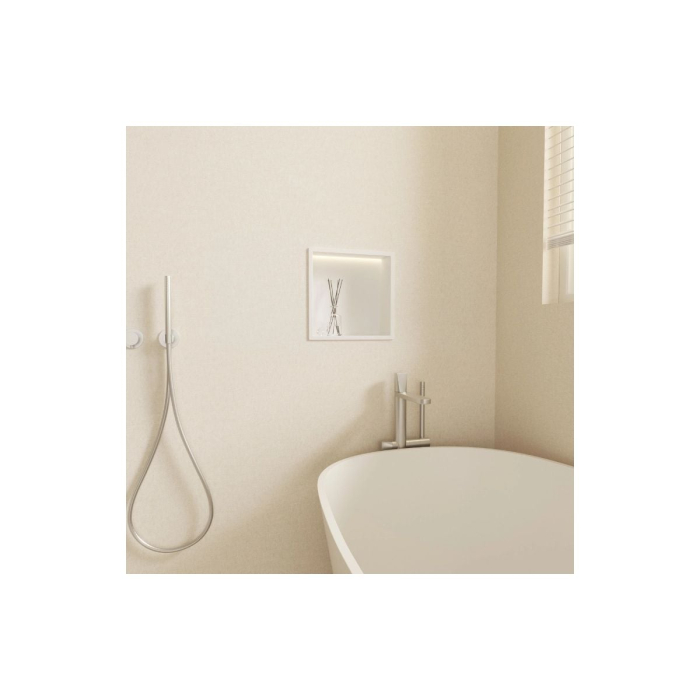 Raft încastrat Balneo Wall-Box One, 30x30x10 cm, Alb cu LED [4]