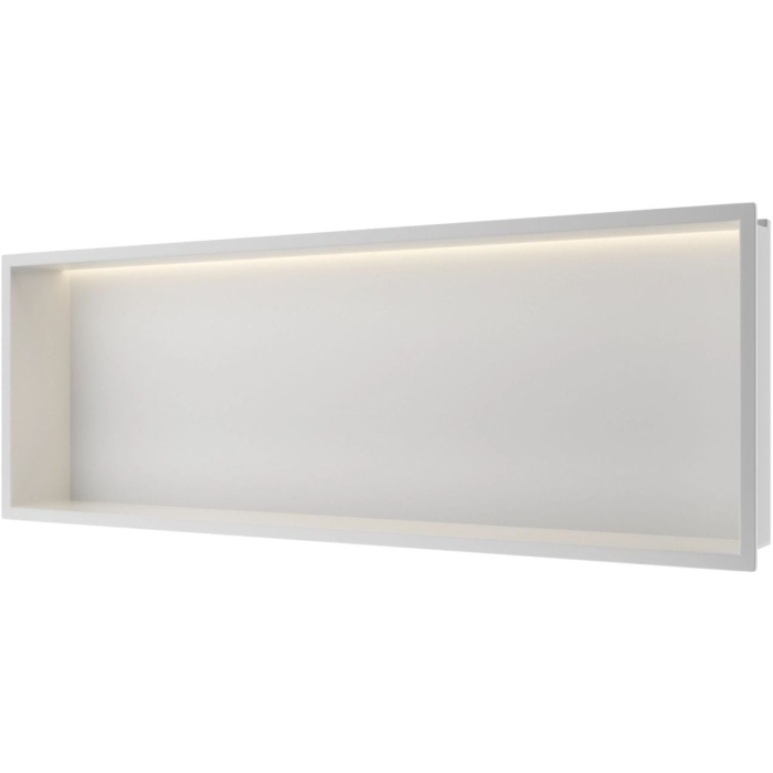 Raft încastrat Balneo Wall-Box One, 90x30x10 cm, Alb cu LED [2]