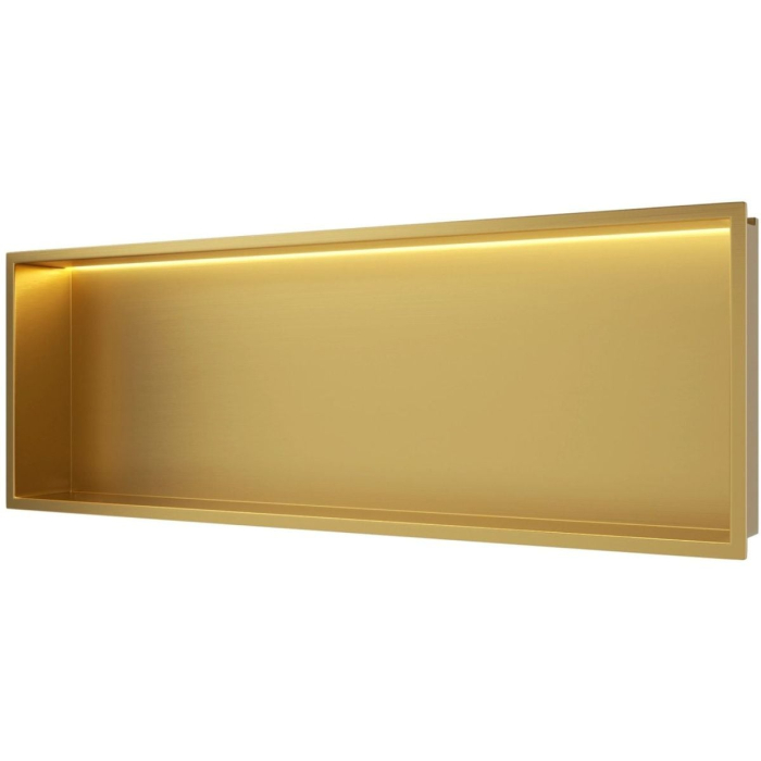 Raft încastrat Balneo Wall-Box One, 90x30x10 cm, Auriu cu LED [2]