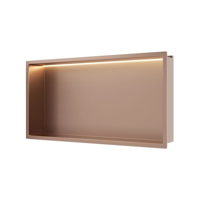 Raft încastrat Balneo Wall-Box One, 60x30x10 cm, Cupru cu LED [2]